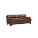 Calizor Pecan Leather Living Room Set