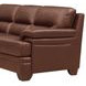 Calizor Pecan Leather 88" Sofa