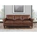 Lachlan Pecan Leather 84" Sofa
