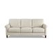 Lachlan Vanilla Leather 84" Sofa