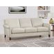 Lachlan Vanilla Leather 84" Sofa
