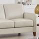 Lachlan Vanilla Leather 84" Sofa
