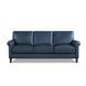 Lachlan Navy Leather 84" Sofa