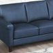Lachlan Navy Leather 84" Sofa