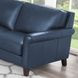 Lachlan Navy Leather 84" Sofa