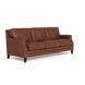Camden Pecan Leather Living Room Set