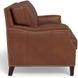 Camden Pecan Leather 87" Sofa with Nailhead Trim