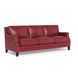 Camden Cranberry Leather Living Room Set
