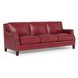 Camden Cranberry Leather Living Room Set