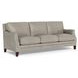 Camden Stone Leather 87" Sofa with Nailhead Trim