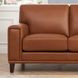 Halwyn Nutmeg Leather 89" Sofa