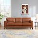 Halwyn Nutmeg Leather 89" Sofa