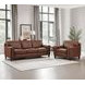 Halwyn Pecan Leather 89" Sofa