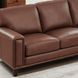 Halwyn Pecan Leather 89" Sofa