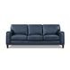 Halwyn Navy Leather Living Room Set