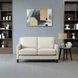 Arden Vanilla Leather 60" Loveseat