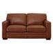 Langston Nutmeg Leather 69" Loveseat