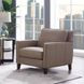 Arden Taupe Leather Upholstered Accent Chair