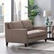 Arden Taupe Leather 60" Loveseat