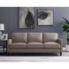 Arden Taupe Leather 86" Sofa