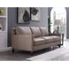 Arden Taupe Leather 86" Sofa