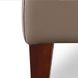 Arden Taupe Leather Upholstered Rectangular Ottoman
