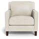 Arden Vanilla Leather Upholstered Accent Chair