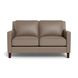 Arden Taupe Leather 60" Loveseat