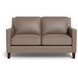 Arden Taupe Leather 60" Loveseat