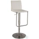 801 White Adjustable Height Swivel Bar Stool