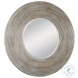 Vortex White Washed Round Mirror