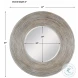 Vortex White Washed Round Mirror