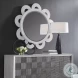Sorlan White Round Mirror