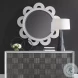 Sorlan White Round Mirror