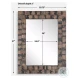 Burke Fading Weathered Black Brushed Stain Wooden Mirror