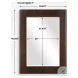 Catrona Brown Walnut Mirror