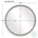 Crystalis Sleek Black Round Mirror