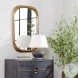 Malone Antique Brass Mirror