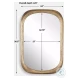 Malone Antique Brass Mirror