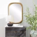 Malone Antique Brass Mirror