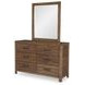 Summer Camp Tree House Brown Rectangular Dresser Mirror