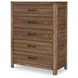 Summer Camp Tree House Brown 5 Drawer Chest