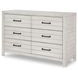 Summer Camp Stone Path Gray 6 Drawer Dresser
