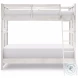 Summer Camp Stone Path White Twin over Twin Bunk Bed