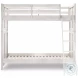 Summer Camp Stone Path White Twin over Twin Bunk Bed