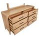 Somerset Butternut 6 Drawer Dresser