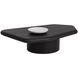 Detti Black Free Form Large Concrete Top Outdoor Cocktail Table