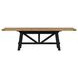 Hendricks Rustic Wheat and Raven Extendable Rectangular Dining Room Set