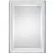 Lazare Gloss White and Silver Leaf Mirror