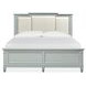 Glenbrook Pebble and Beige King Upholstered Panel Bed